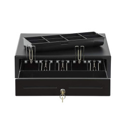 Денежный ящик АТОЛ CD-410B, черный электро-механический, Ш*Г*В 410×415×100,24В