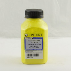 Тонер Content Универсальный для Kyocera Color TK-5230, Y, 100 г, банка Тонер Content Универсальный для Kyocera Color TK-5230, Y, 100 г, банка