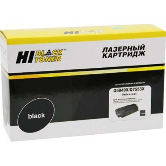 Картридж Hi-Black (HB-Q5949X/Q7553X) для HP LJ P2015/1320/3390/3392, Универсальный, 7K