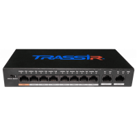 PoE-коммутатор TRASSIR TR-NS1010-96-8POE v3 неуправляемый PoE-коммутатор 8 портов Ethernet PoE 10/10