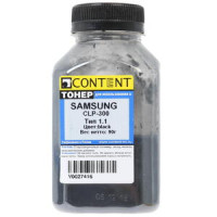 Тонер Content для Samsung CLP-300, Тип 1.1, Bk, 90 г, банка