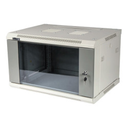 Шкаф коммутационный Lanmaster (TWT-CBWPG-6U-6X4-GY) 6U 600x400мм пер.дв.стекл 60кг серый Шкаф коммутационный Lanmaster (TWT-CBWPG-6U-6X4-GY) 6U 600x400мм пер.дв.стекл 60кг серый